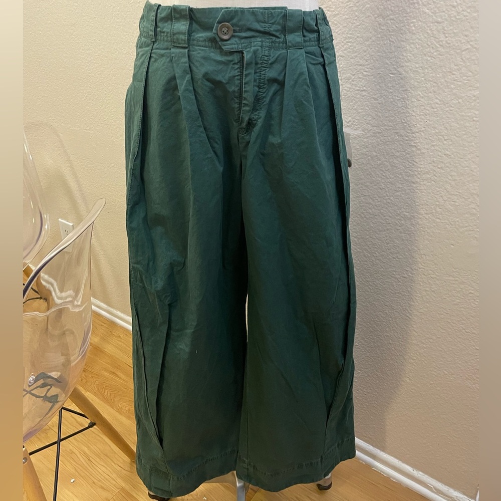 Free people green straight leg pants